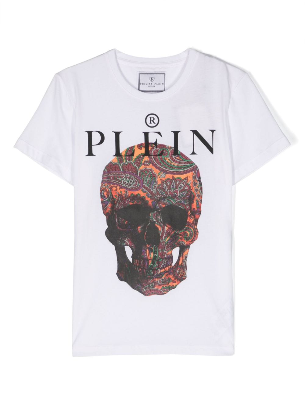 Philipp Plein Junior T-Shirt mit Totenkopf-Print - Weiß von Philipp Plein Junior