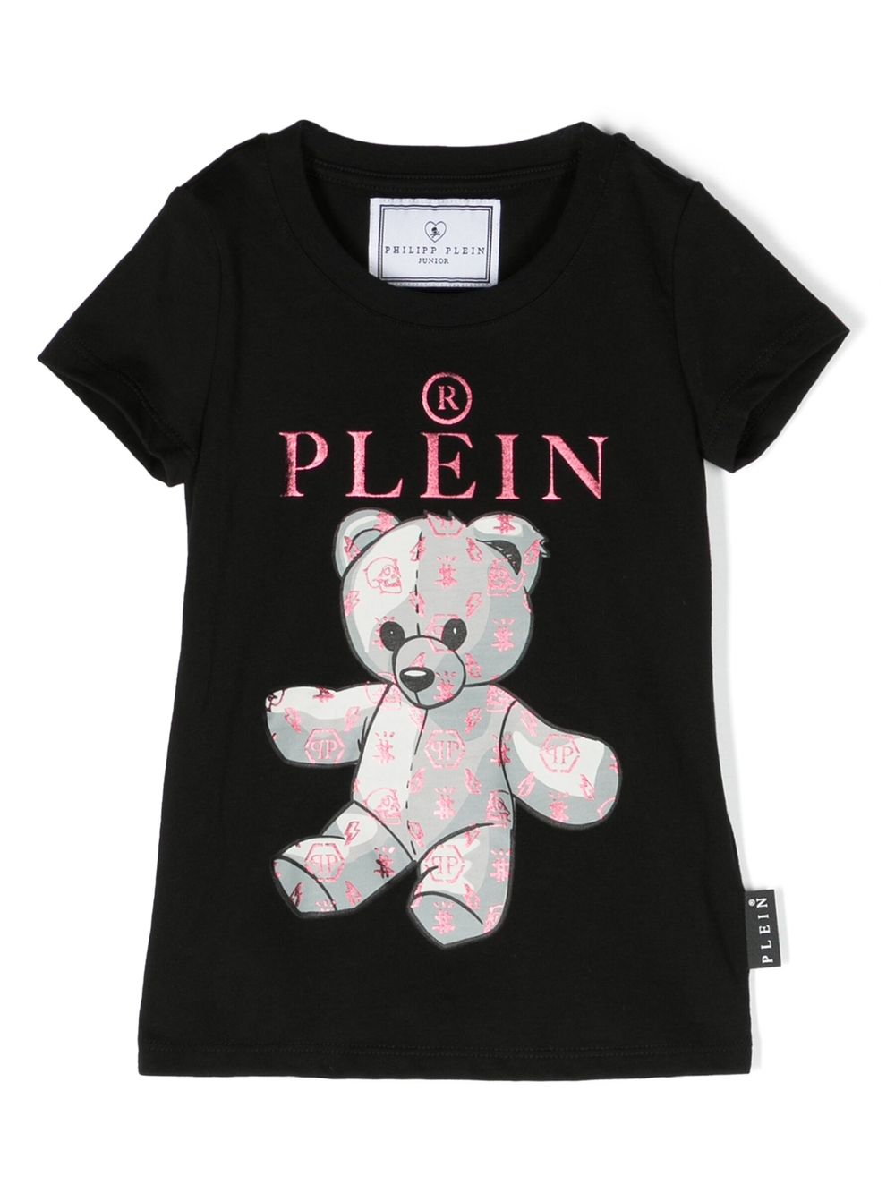 Philipp Plein Junior T-Shirt mit Teddy-Print - Schwarz von Philipp Plein Junior