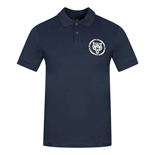 Philipp Plein Sport PIPS1214 85 Blue Herren Polo Shirt Blau von Philipp Plein Sport