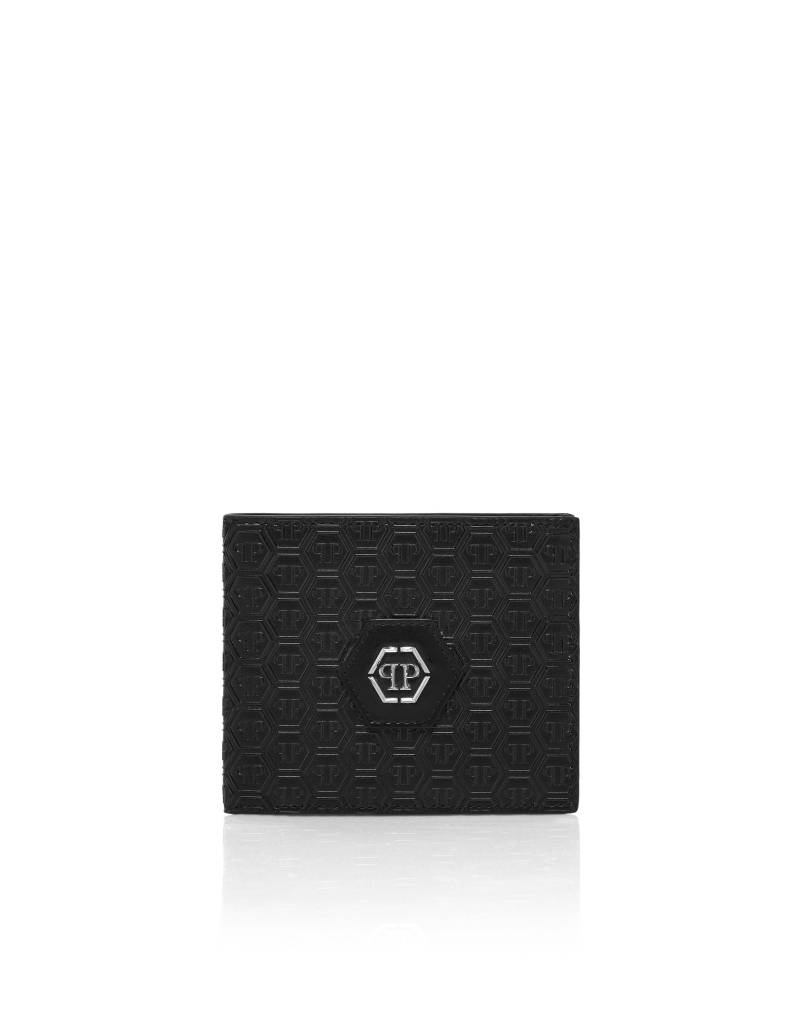 PHILIPP PLEIN Clutch "Nappa Leather Wallet Monogram Hexagon" von Philipp Plein