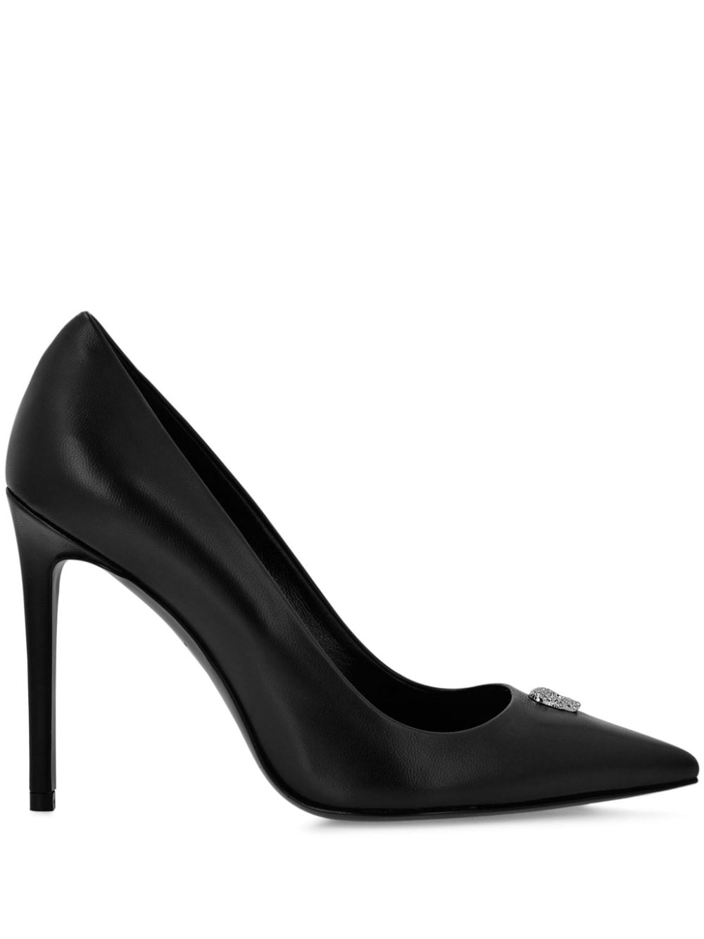 Philipp Plein Pumps mit Totenkopf 105mm - Schwarz von Philipp Plein