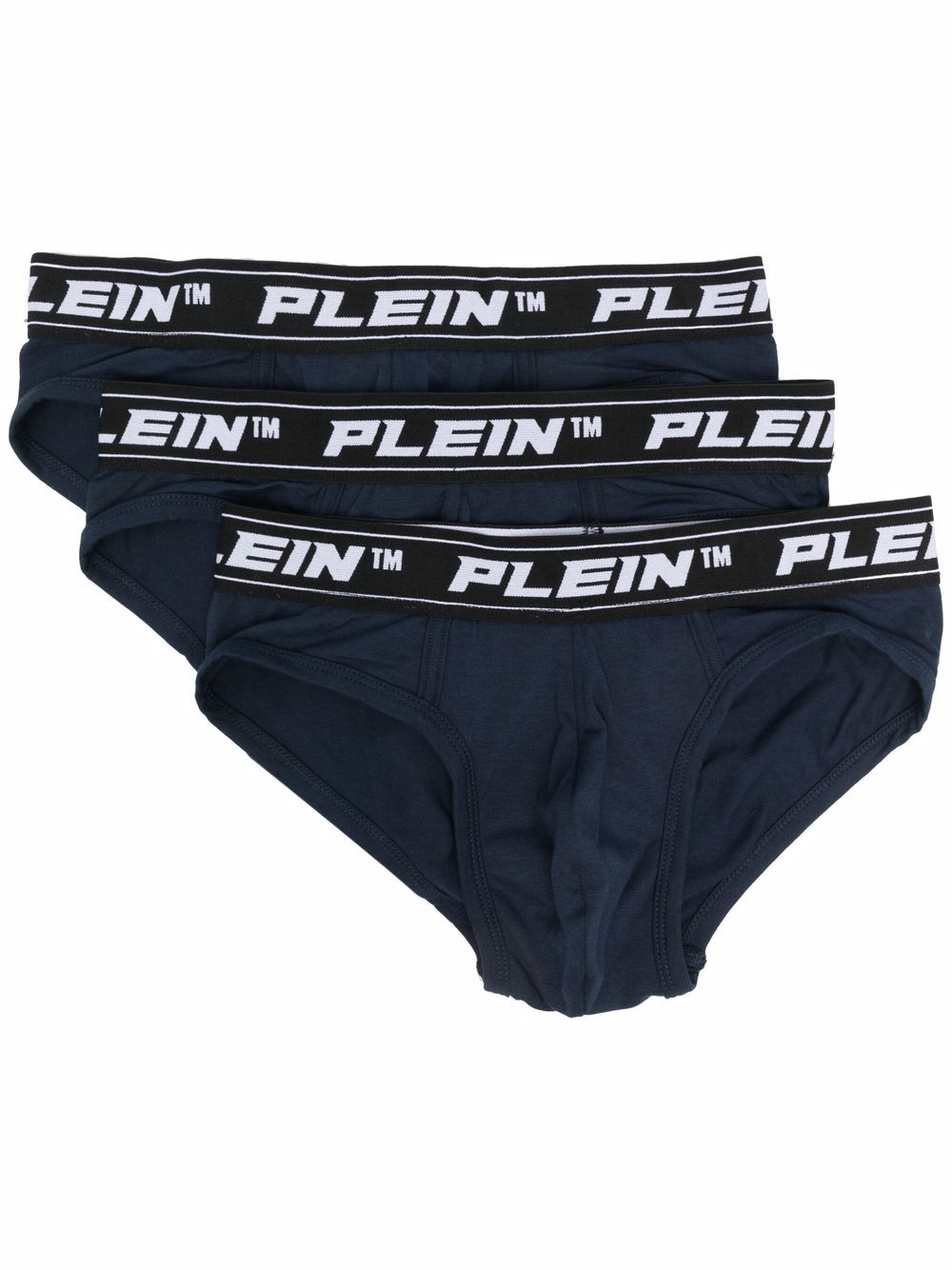 Philipp Plein 3er-Set Slips mit Logo - Blau von Philipp Plein