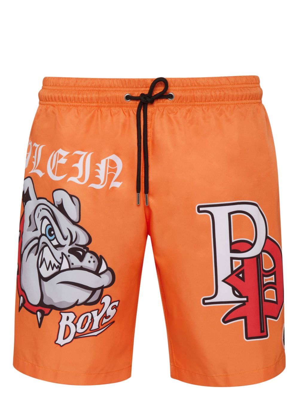 Philipp Plein Badeshorts mit Logo-Print - Orange von Philipp Plein