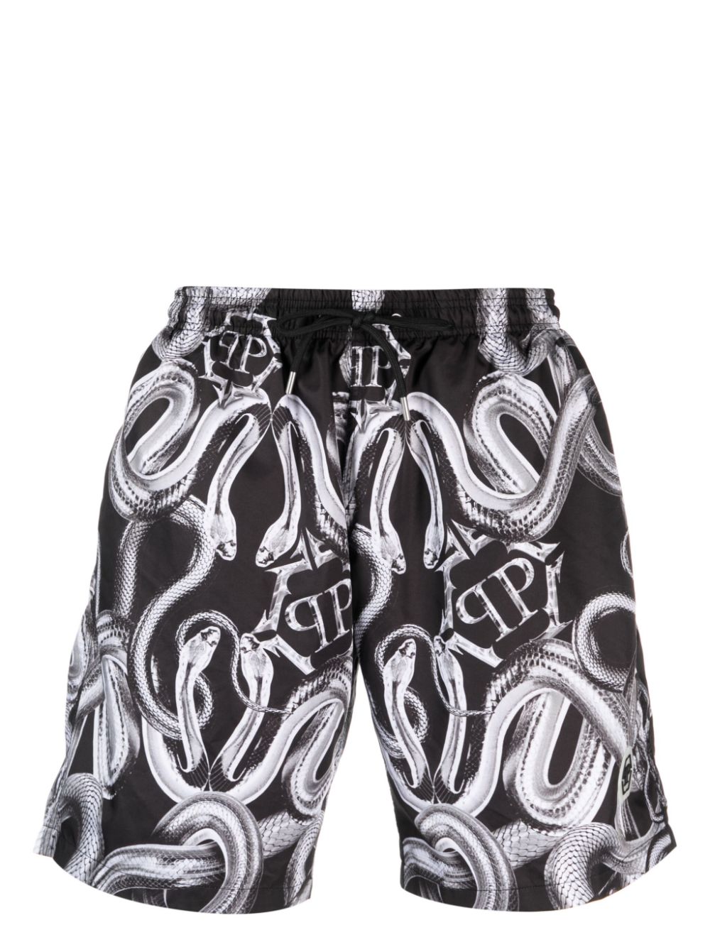 Philipp Plein Badeshorts mit Schlangen-Print - Schwarz von Philipp Plein