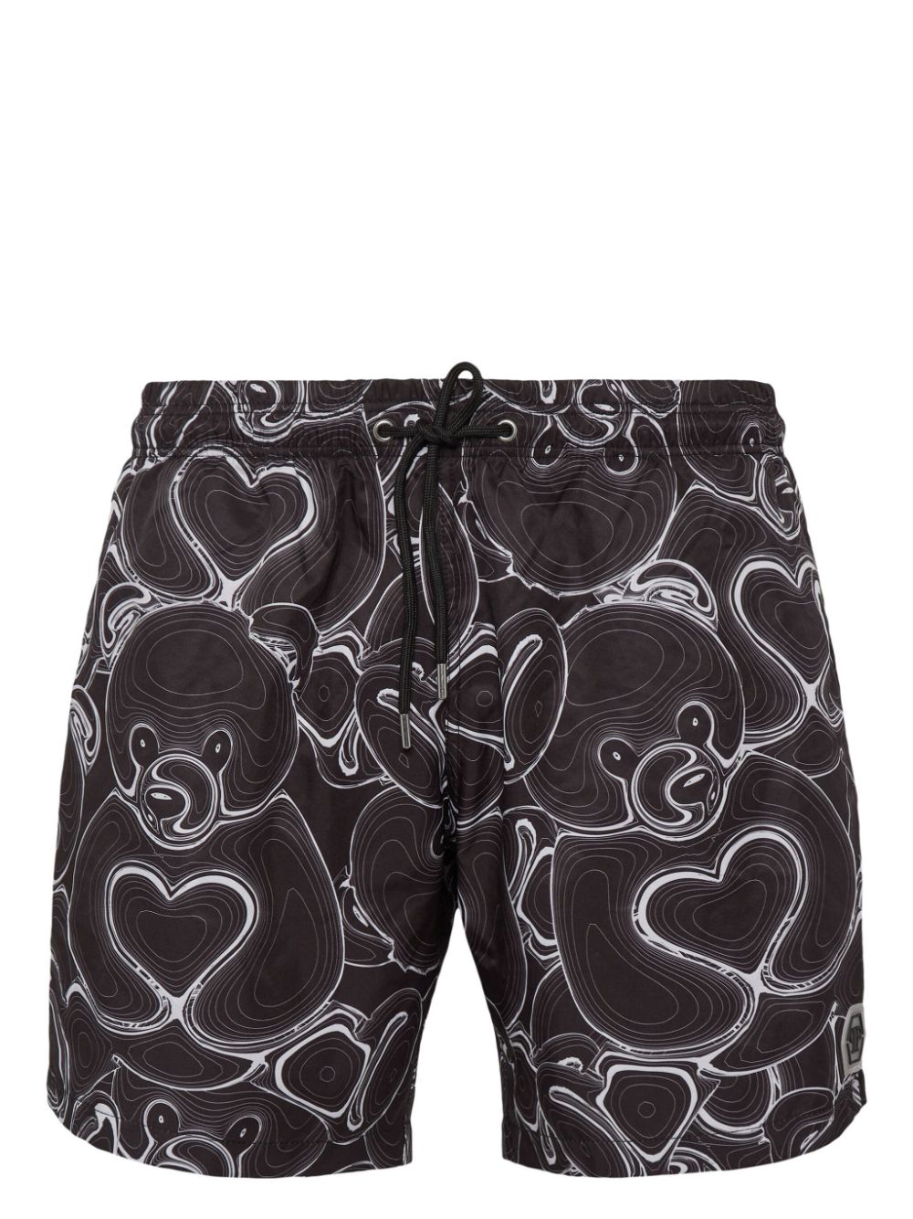 Philipp Plein Badeshorts mit Teddy-Print - Schwarz von Philipp Plein