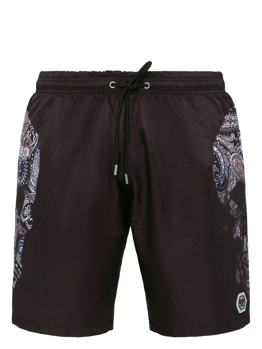 Philipp Plein Badeshorts mit Totenkopf-Print - Schwarz von Philipp Plein