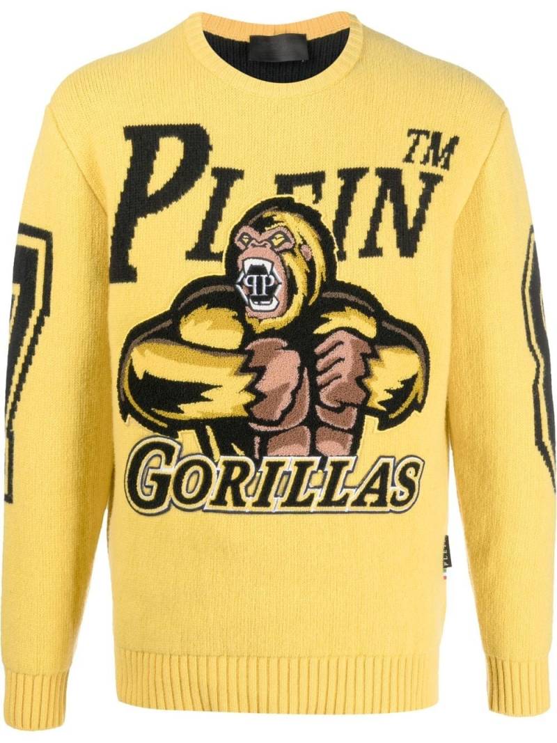 Philipp Plein Basketball Pullover - Gelb von Philipp Plein