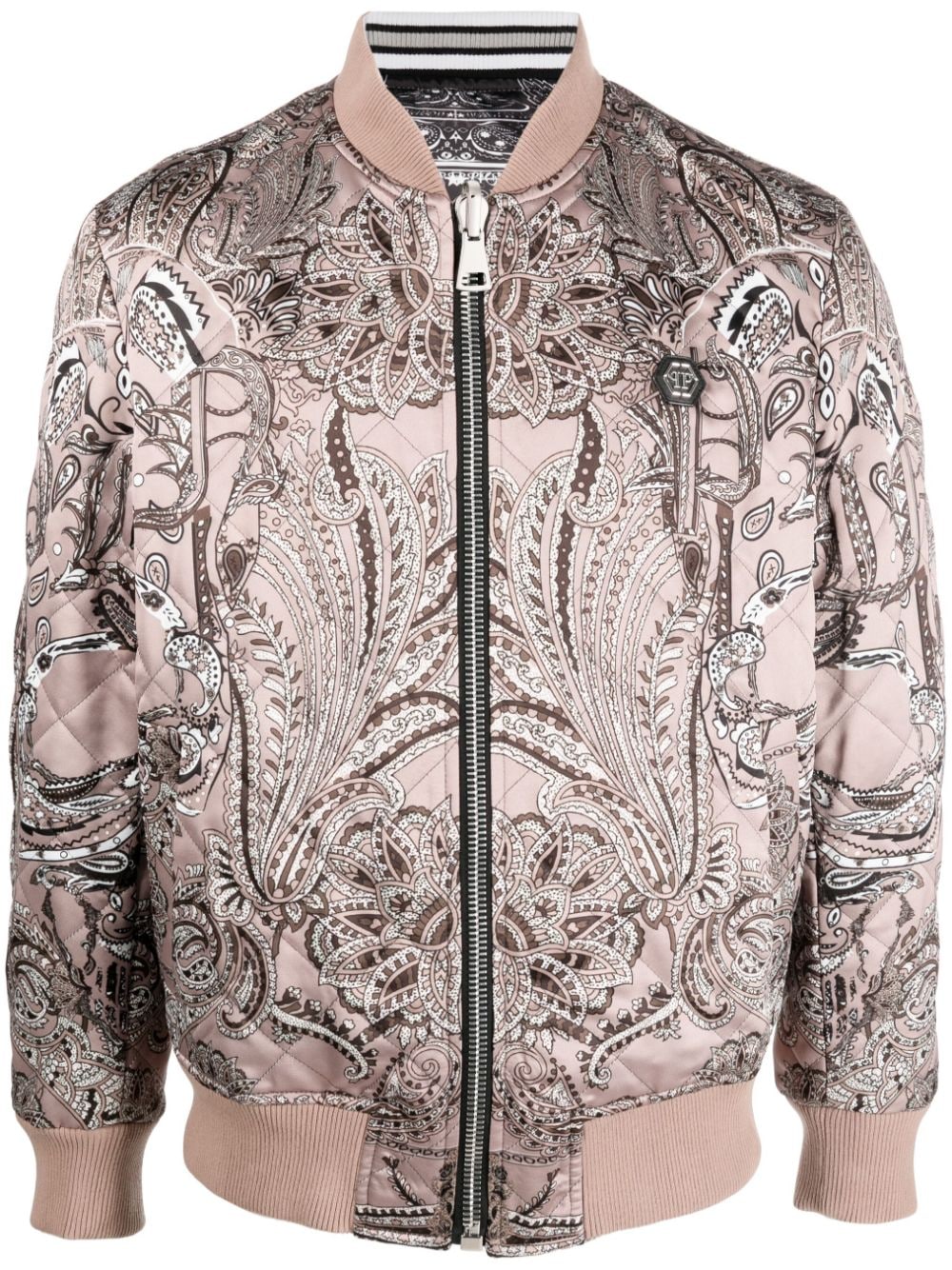 Philipp Plein Bomberjacke mit Paisley-Print - Schwarz von Philipp Plein