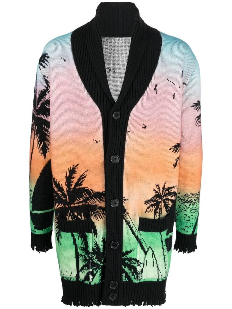 Philipp Plein Cardigan mit Hawaii-Print - Rosa von Philipp Plein