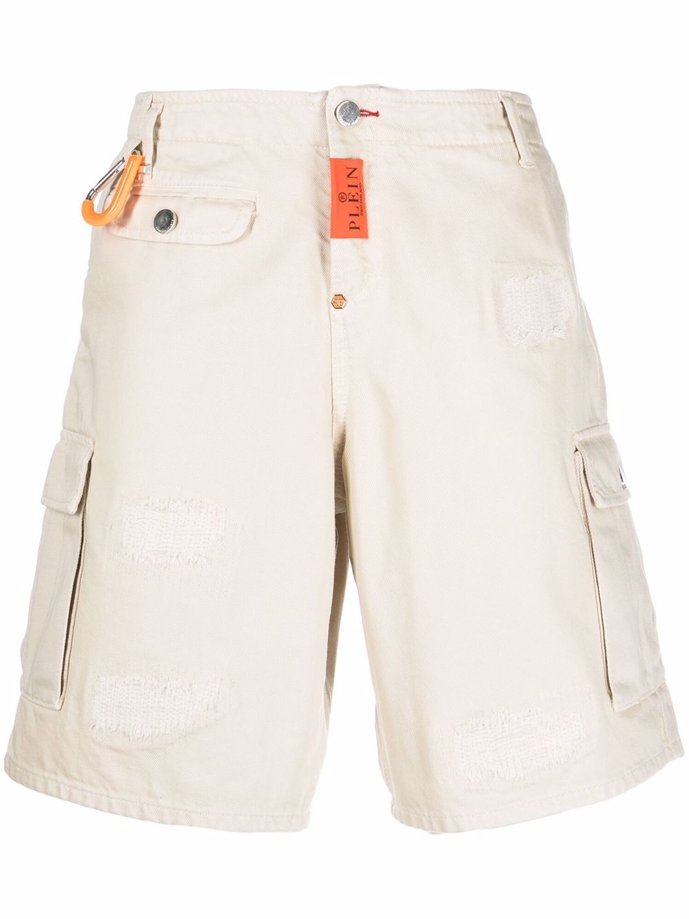 Philipp Plein Cargo-Shorts mit weitem Bein - Nude von Philipp Plein