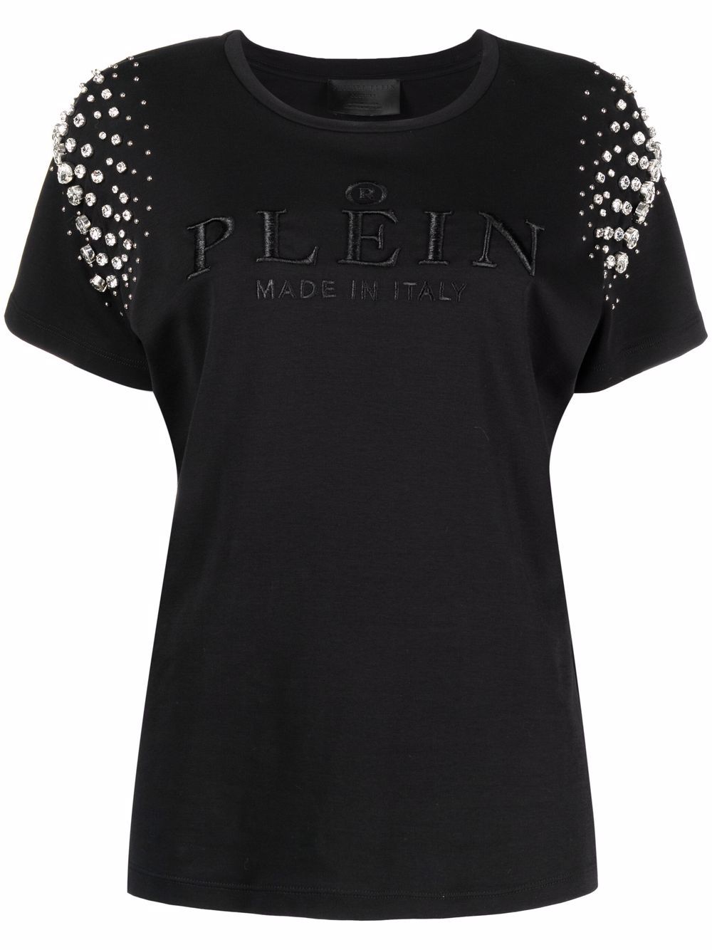 Philipp Plein Crystal Iconic T-Shirt - Schwarz von Philipp Plein