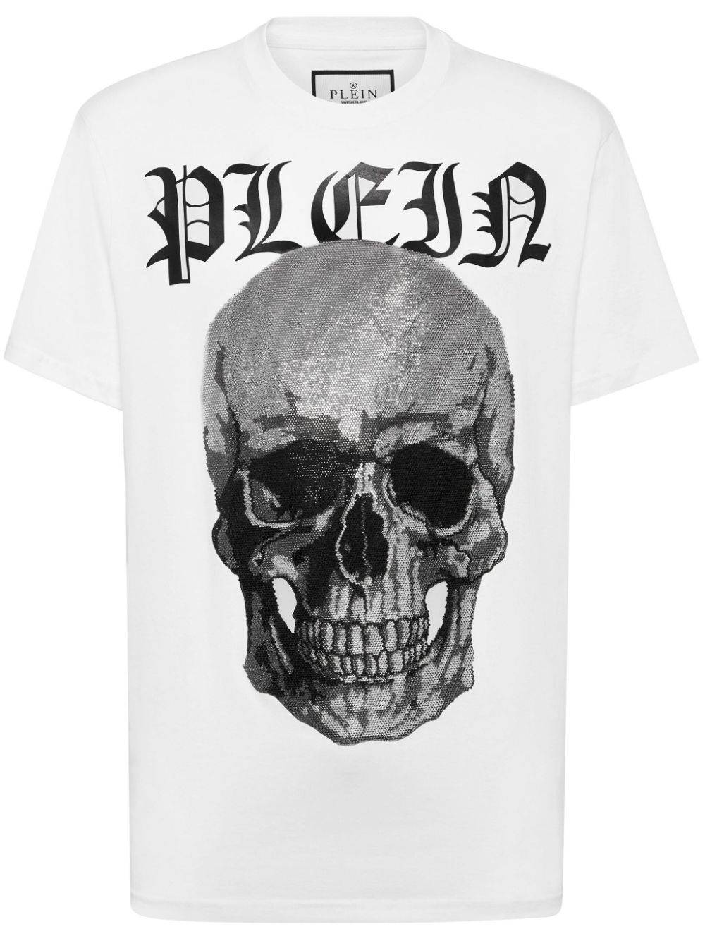 Philipp Plein Crystals Skull T-Shirt - Weiß von Philipp Plein