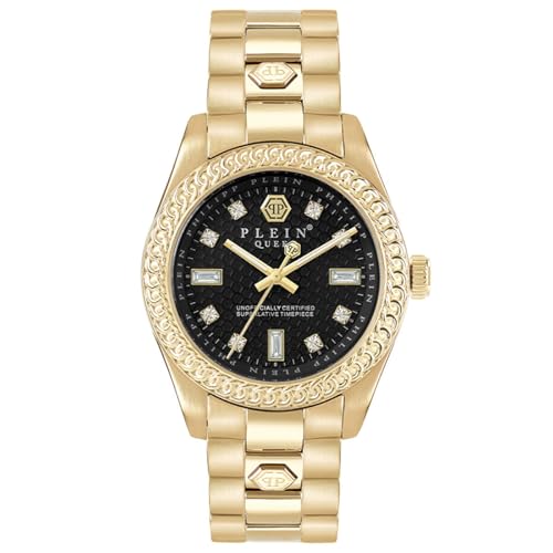 Philipp Plein Damen Analog Quarz Uhr mit Edelstahl Armband mid-33196 von Philipp Plein