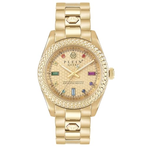 Philipp Plein Damen Analog Quarz Uhr mit Edelstahl Armband mid-33197 von Philipp Plein