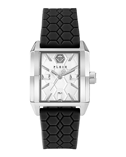 Philipp Plein Damen Analog Quarz Uhr mit Silikon Armband PWMAA0122 von Philipp Plein