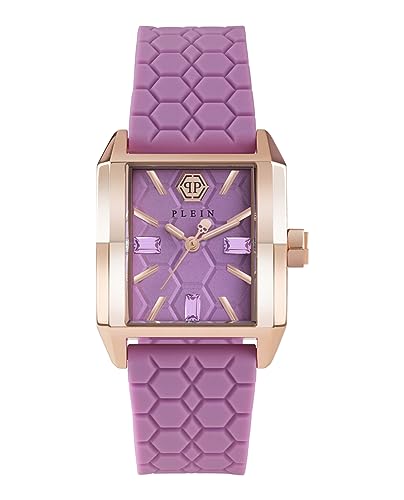 Philipp Plein Damen Analog Quarz Uhr mit Silikon Armband PWMAA0322 von Philipp Plein