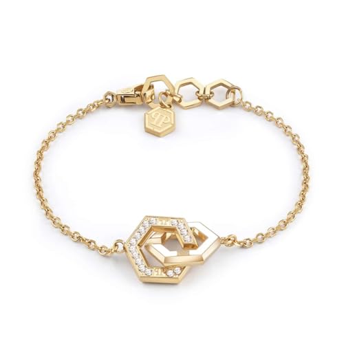Philipp Plein Damen Armband Armkette Edelstahl IP Gold Plein Legacy PJREA16BU von Philipp Plein