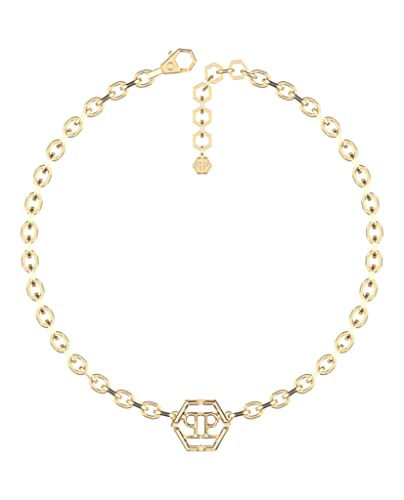 Philipp Plein Damen Kette Halskette Edelstahl IP Gold Hexagon PJ2AA08NU von Philipp Plein