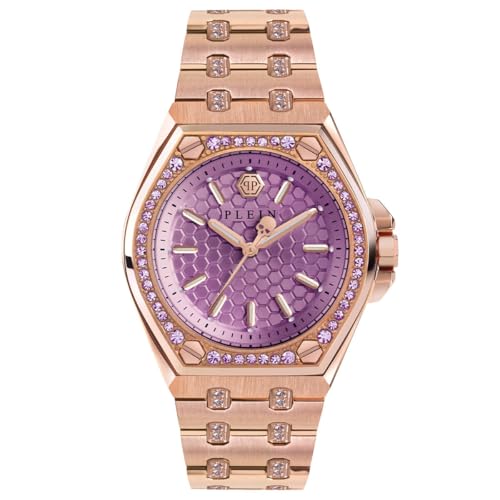 Philipp Plein Damen Analog Quarz Uhr mit Edelstahl Armband PWJAA0922 von Philipp Plein