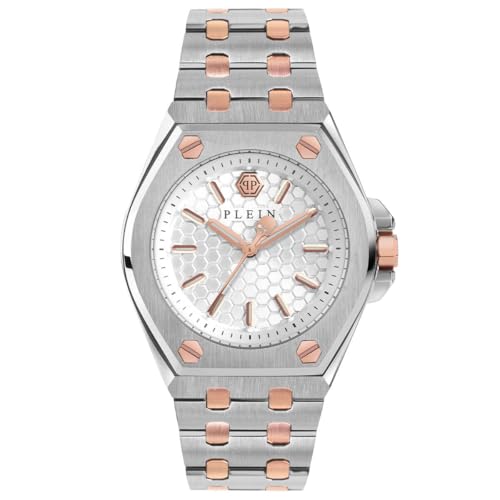 Philipp Plein Damen Analog Quarz Uhr mit Edelstahl Armband PWJAA0622 von Philipp Plein