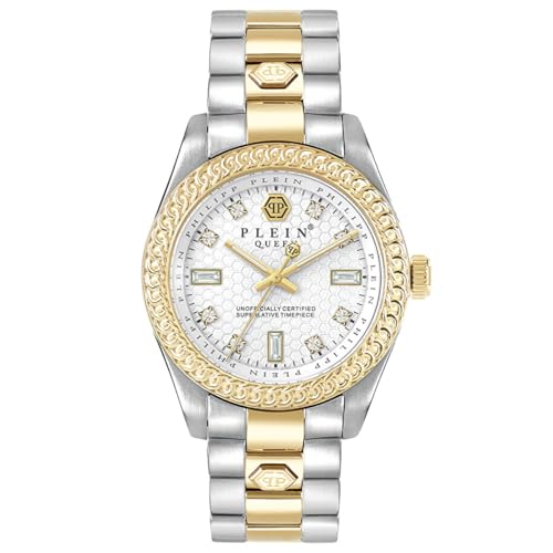 Philipp Plein Damen Analog Quarz Uhr mit Edelstahl Armband mid-33195 von Philipp Plein