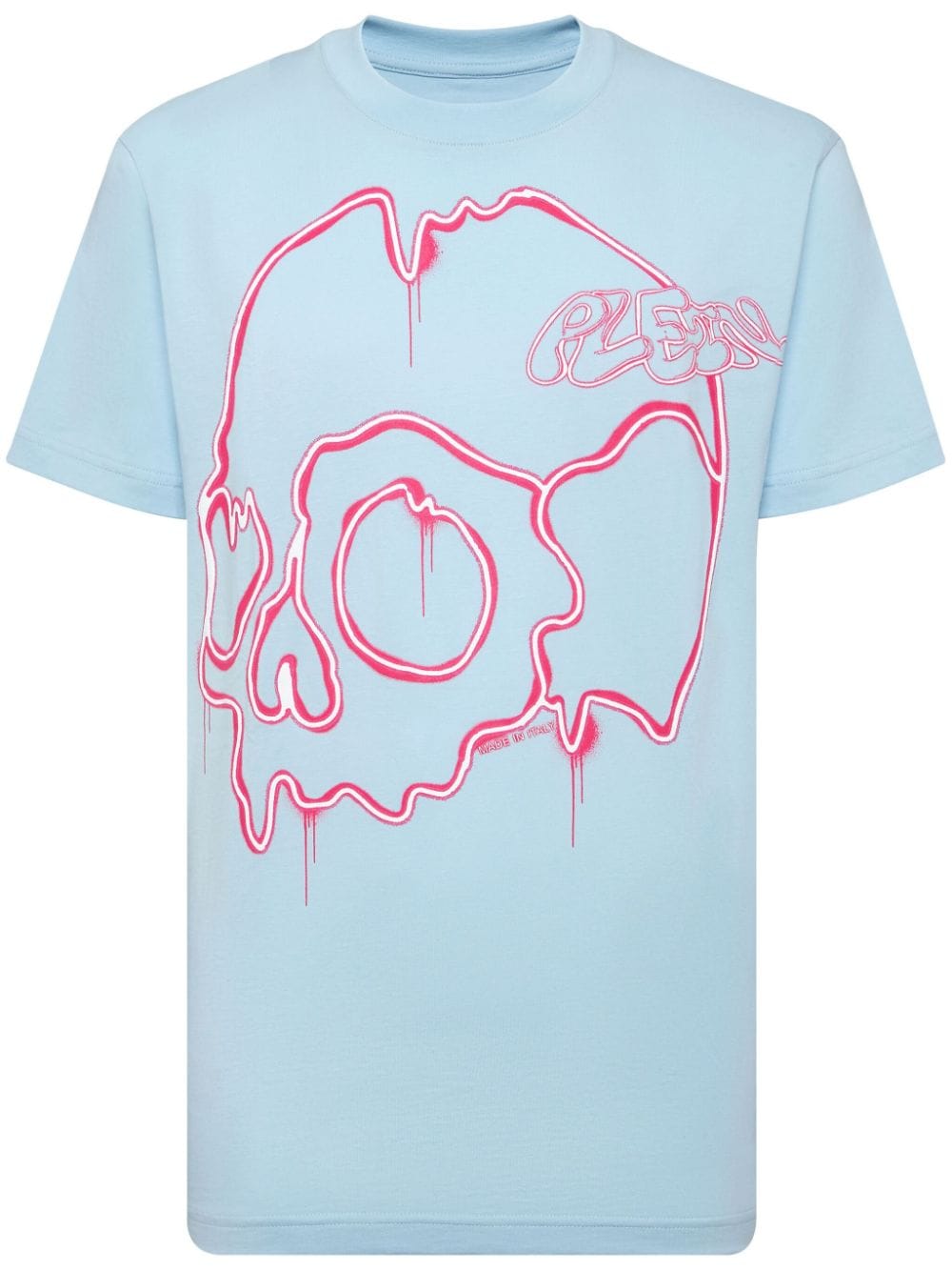 Philipp Plein Dripping Skull T-Shirt - Blau von Philipp Plein