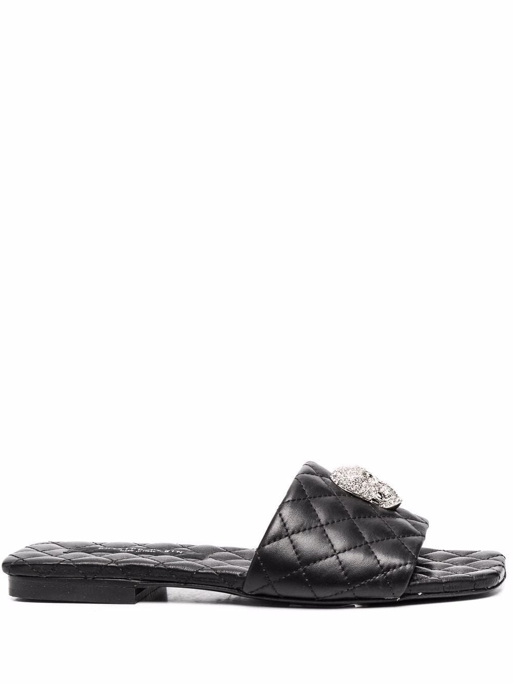 Philipp Plein Flache Sandalen - Schwarz von Philipp Plein