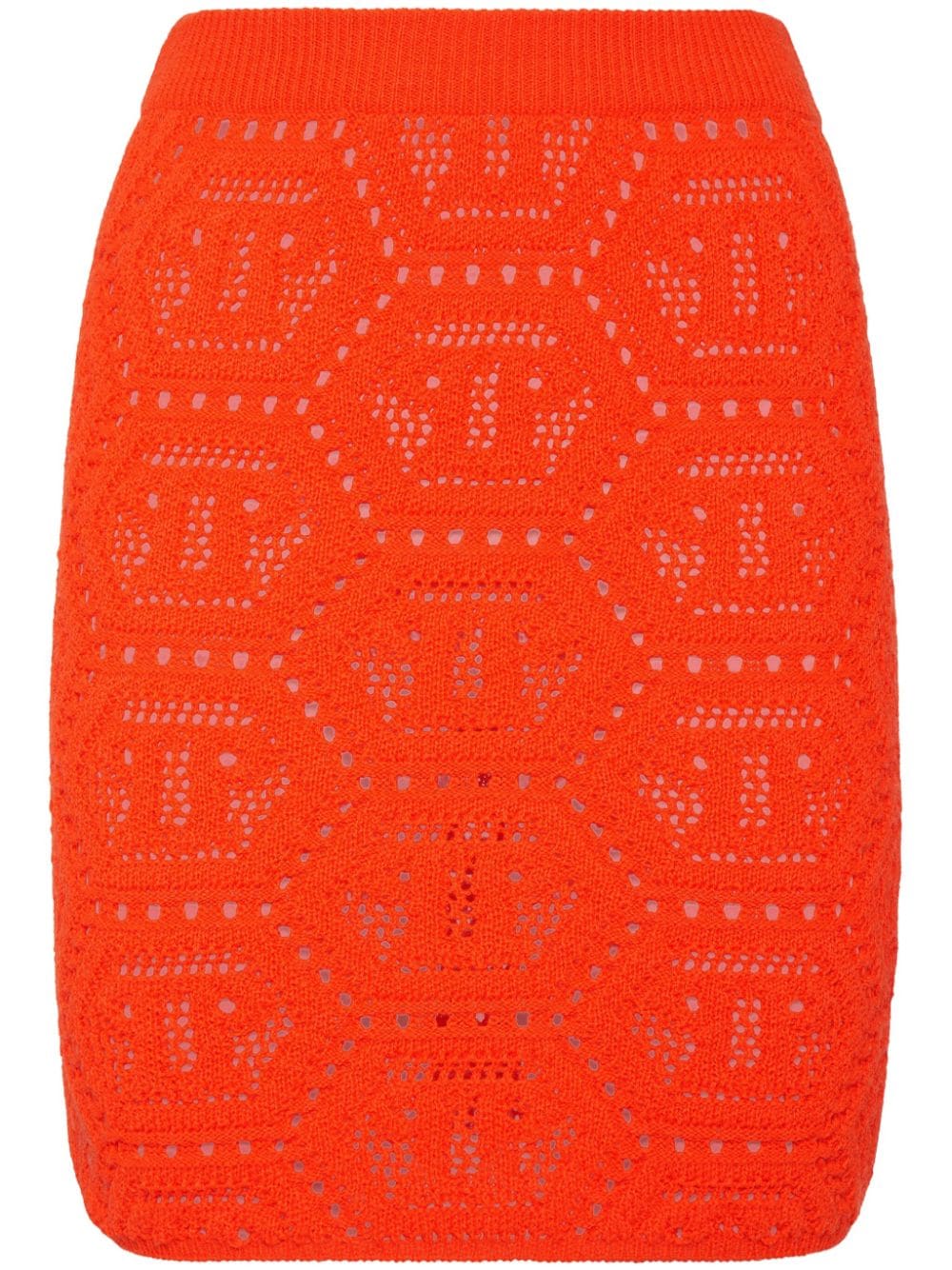 Philipp Plein Fluo Monogramm-Minirock - Orange von Philipp Plein