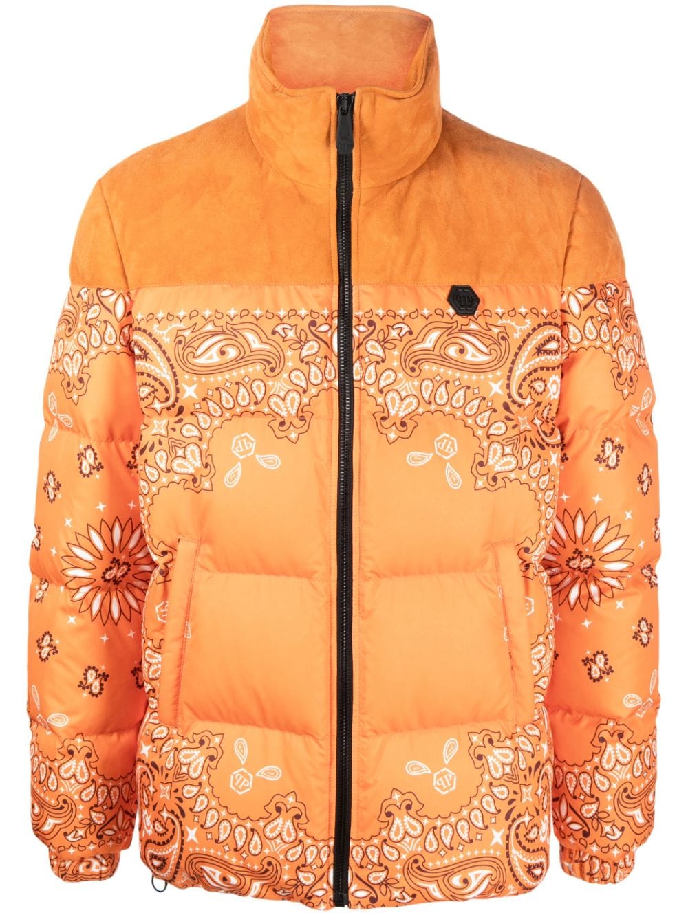 Philipp Plein Gefütterte Jacke mit Bandana-Print - Orange von Philipp Plein