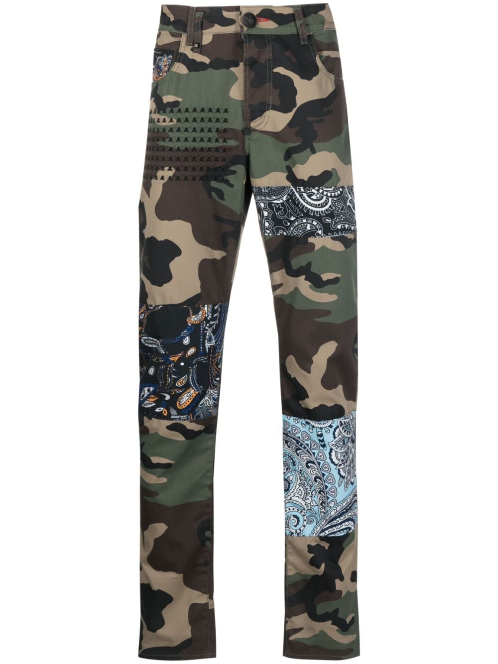 Philipp Plein Gerade Jeans mit Camouflage-Print - Grün von Philipp Plein