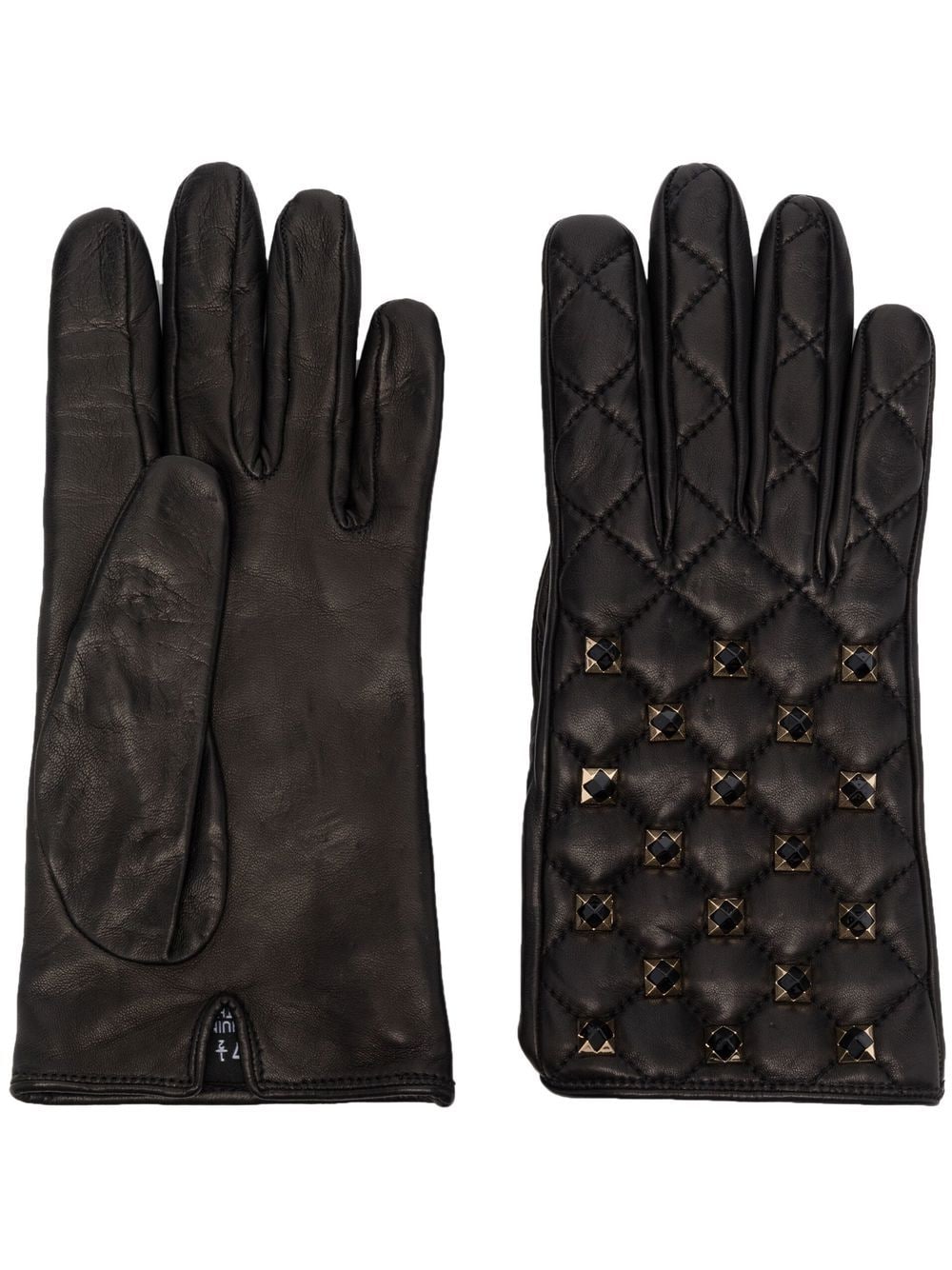 Philipp Plein Handschuhe mit Nieten - Schwarz von Philipp Plein