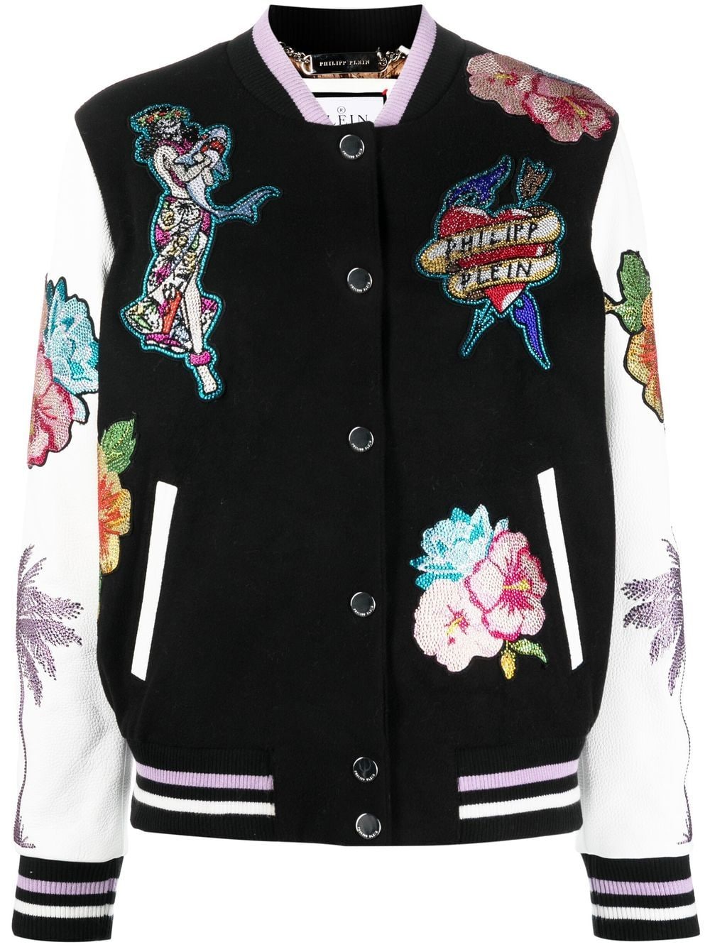 Philipp Plein Hawaii Bomberjacke - Schwarz von Philipp Plein