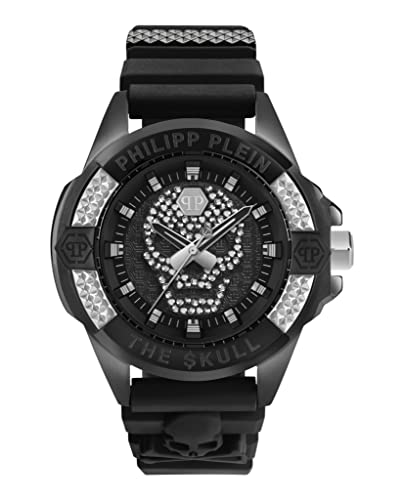 Philipp Plein Herren Analog Quarz Uhr mit Silikon Armband PWAAA1421 von Philipp Plein