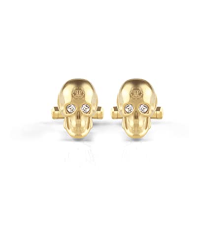 Philipp Plein Herren Manschettenknöpfe Edelstahl IP Gold 3D Skull PJ9AA06CU von Philipp Plein