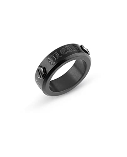 Philipp Plein Herren Ring Edelstahl IP Gun Hexagon PJ7AA14R, Ringgröße:64 (20.3 mm Ø) von Philipp Plein