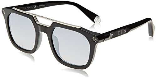 Philipp Plein Herren SPP001M Sonnenbrille, Shiny Black von Philipp Plein