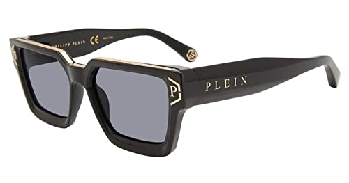 Philipp Plein Herren SPP005M Sonnenbrille, Shiny Black, 57 von Philipp Plein