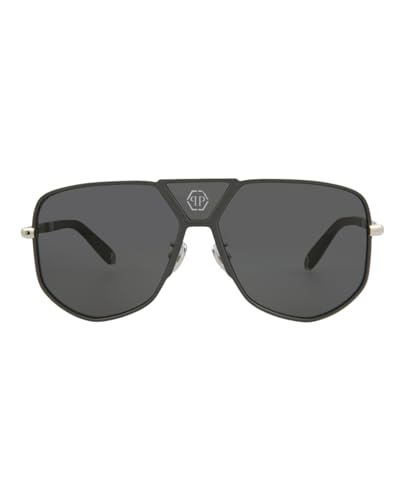 Philipp Plein Herren SPP009M Sonnenbrille, Shiny Palladium W/MATT Grey Parts, 61 von Philipp Plein