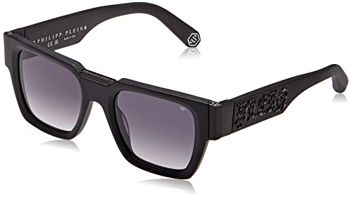 Philipp Plein Herren SPP095M Sonnenbrille, MATT/Sandblasted Black von Philipp Plein