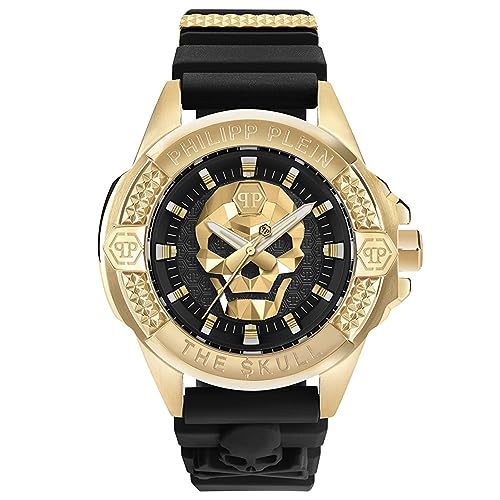 Philipp Plein Herren Analog Quarz Uhr mit Silikon Armband mid-33174 von Philipp Plein