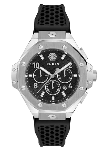 Philipp Plein Herren Uhr Analog Quarz Plein Chrono ROYAL 46 MM PWPRA0124 Silikon von Philipp Plein