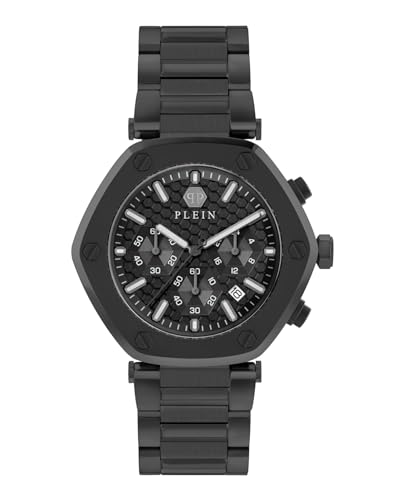 Philipp Plein Herren Uhr Analog Quarz The Hexagon Chrono PWZBA0623 Edelstahl von Philipp Plein