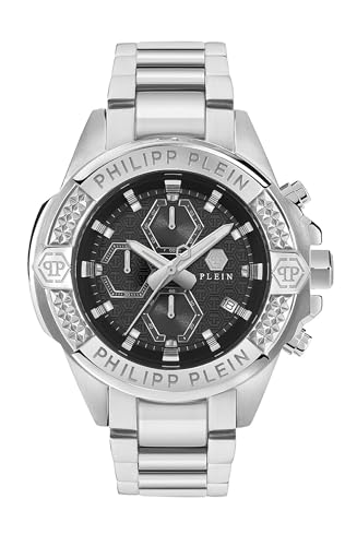 Philipp Plein Herren Uhr Analog Quarz The $Kull Chrono PWWFA0425 Edelstahl von Philipp Plein
