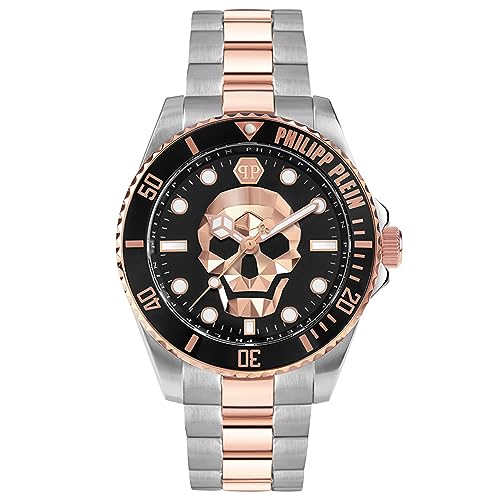 Philipp Plein Herren Analog Quarz Uhr mit Edelstahl Armband PWOAA0822 von Philipp Plein