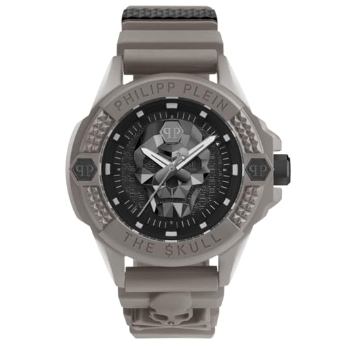 Philipp Plein Herren Uhr Analog Quarz The $Kull ECOCERAMIC PWUBA0323 Silikon von Philipp Plein