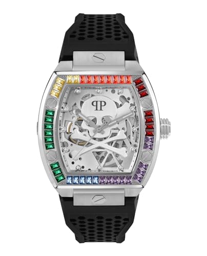 Philipp Plein Herren Uhr Automatik $KELETON PWBAA1423 Silikon von Philipp Plein