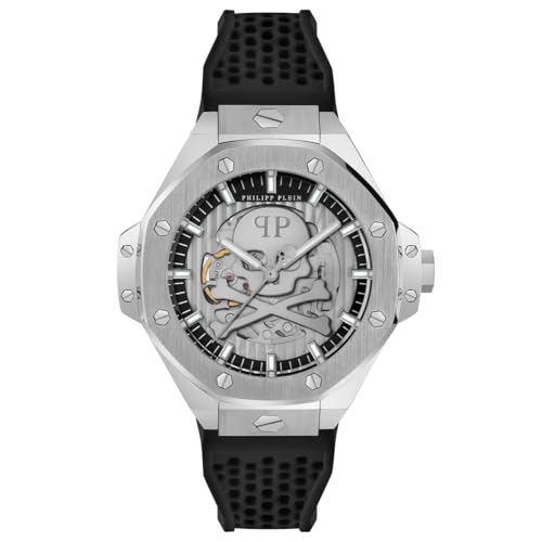 Philipp Plein Herren Uhr Automatik Plein $KELETON ROYAL PWPFA0124 Silikon von Philipp Plein