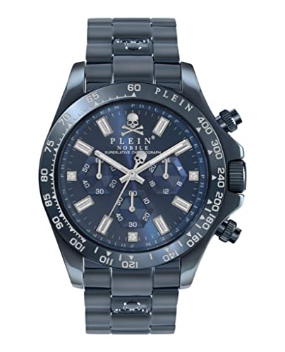 Philipp Plein Herren Uhr Chrono Quarz NOBILE Wonder blau PWCAA0521 Edelstahl von Philipp Plein