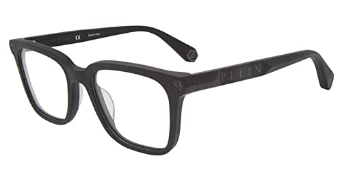 Philipp Plein Herren VPP015M Sonnenbrille, MATT/Sandblasted Black, 53 von Philipp Plein