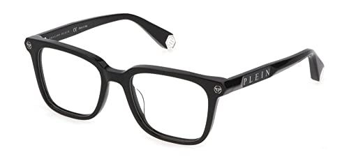 Philipp Plein Herren VPP015M Sonnenbrille, Shiny Black, 53 von Philipp Plein